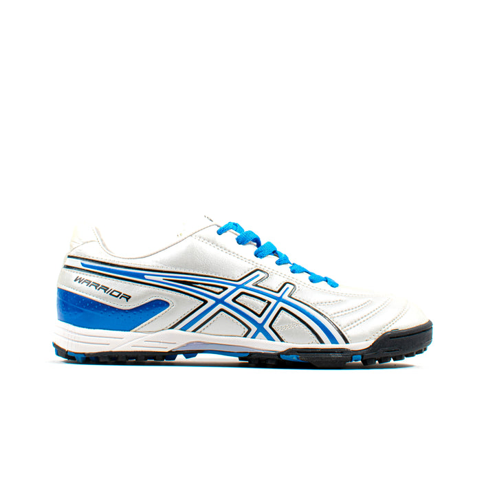 Asics Warrior CA White Blue Turf – Classic Soccer Cleats