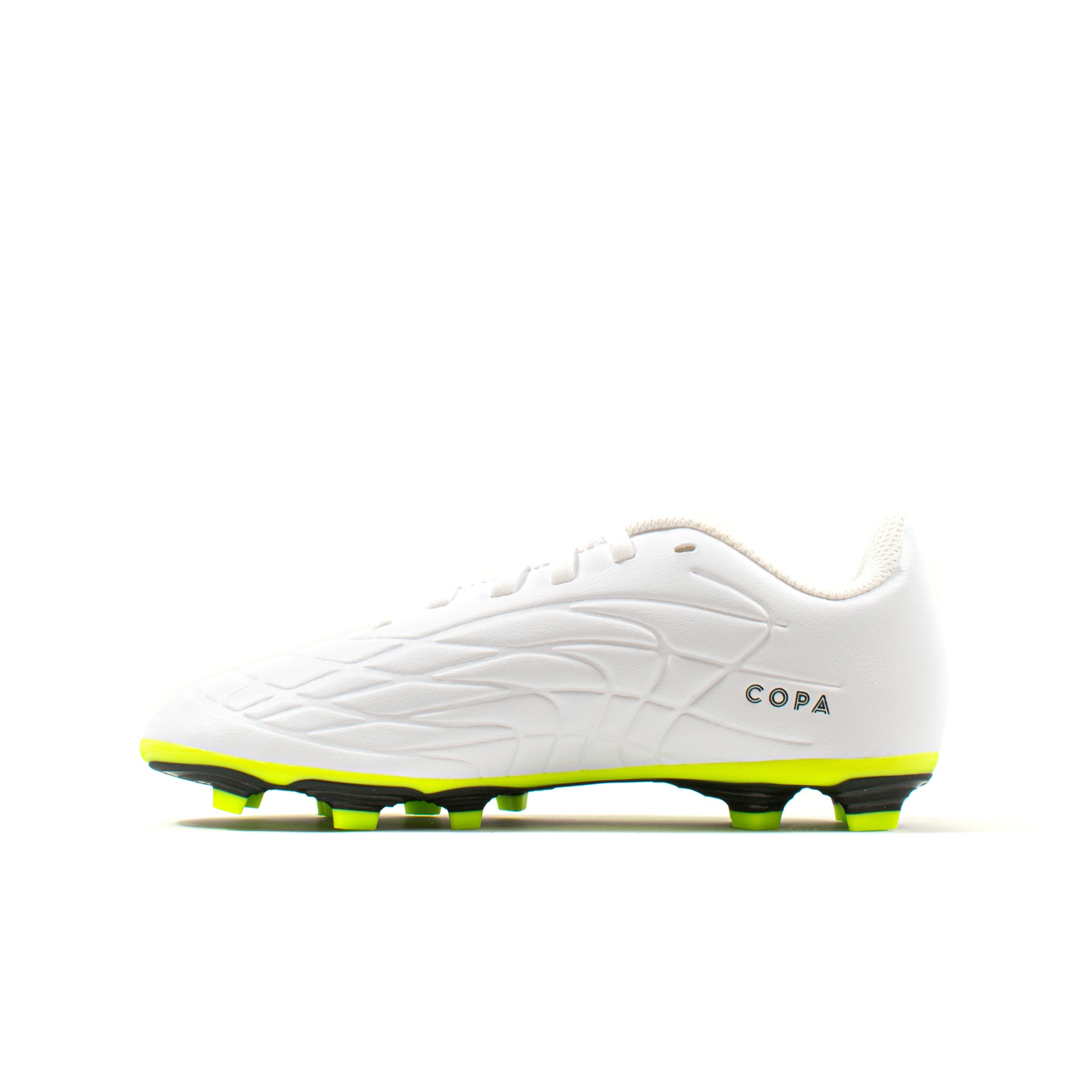 Adidas Copa Pure.4 White Green Kids FG Classic Soccer Cleats Adidas Copa Pure.4 White Green Kids FG Classic Soccer Cleats