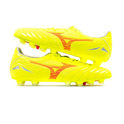 Mizuno Morelia Neo IV Pro Yellow FG – Classic Soccer Cleats