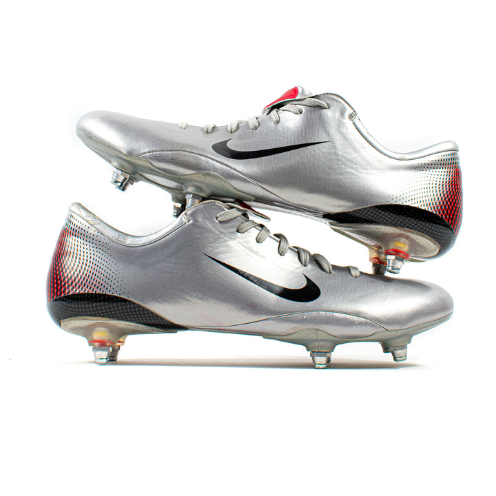 Nike Mercurial Vapor III Silver Red SG – Classic Soccer Cleats