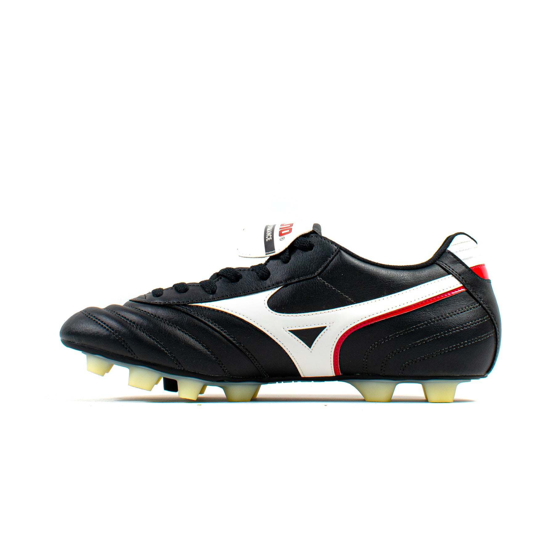 Mizuno Morelia CLub MD Black White FG Classic Soccer Cleats