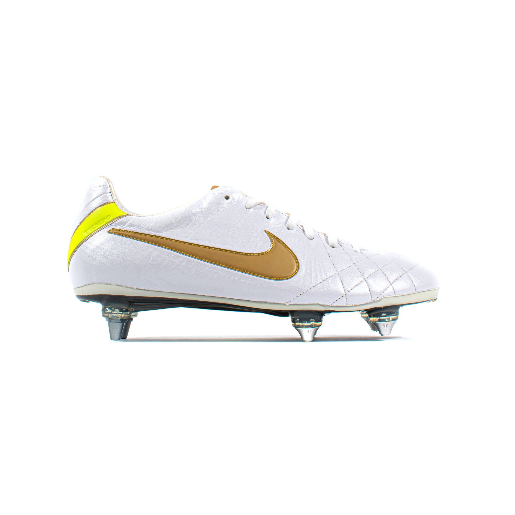 Nike Legend IV Elite White Gold SG – Soccer Cleats