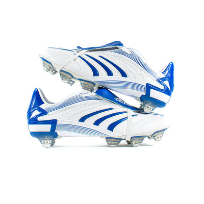 Adidas Predator Absolion White Blue SG - Classic Soccer Cleats