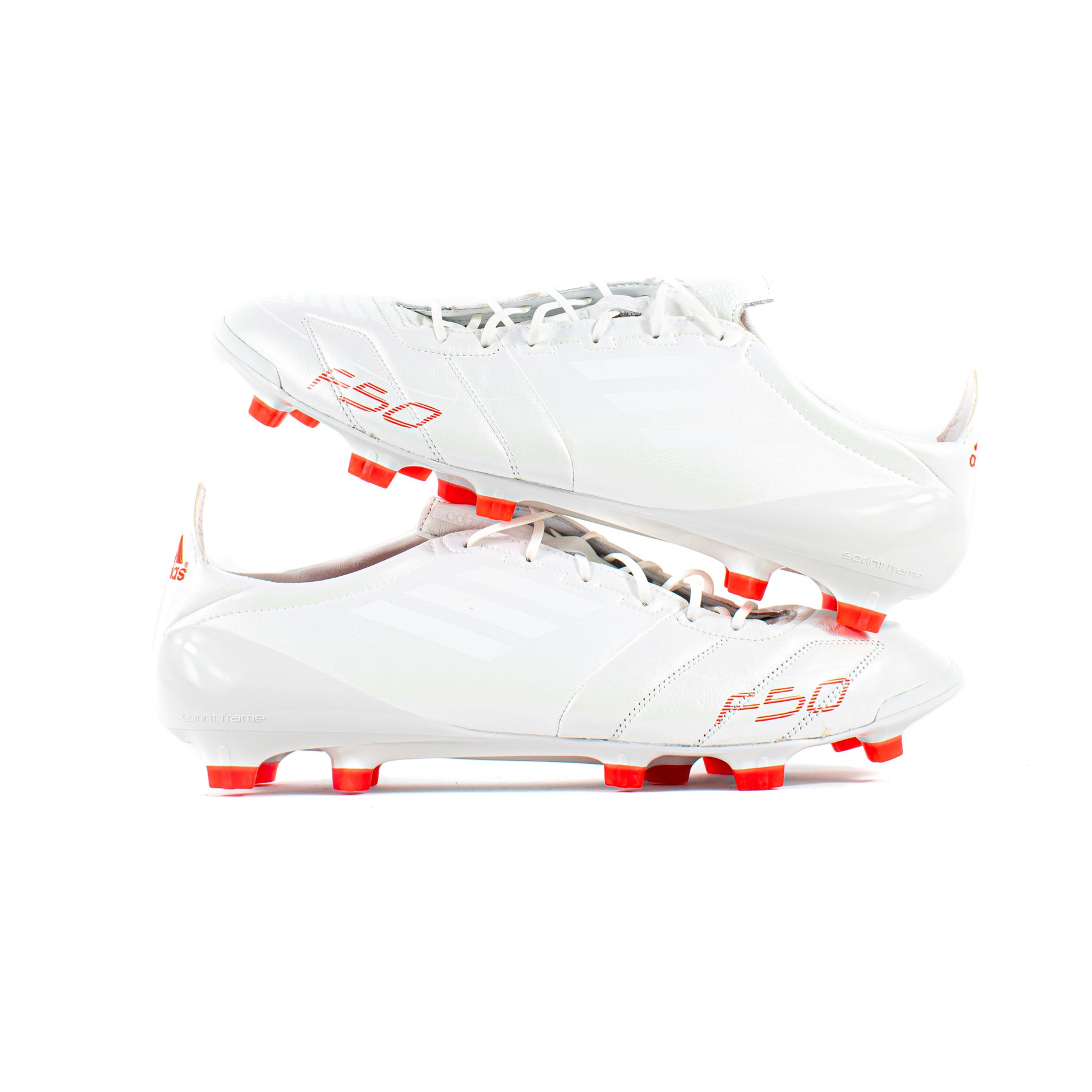 Adidas F50 Adizero Leather Whiteout FG Classic Soccer Cleats