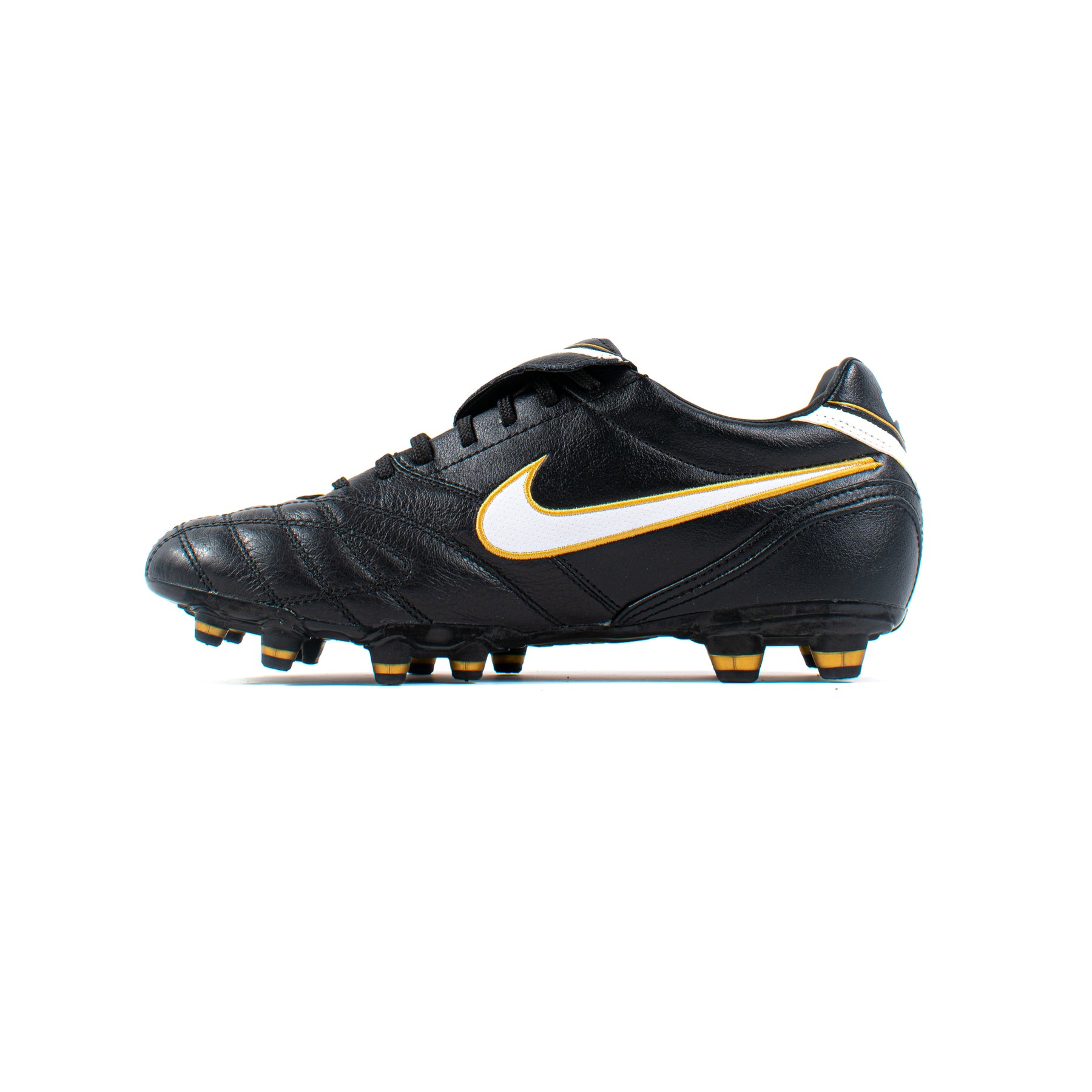Knikken Vluchtig Anesthesie Nike Tiempo Mystic III Black Gold FG – Classic Soccer Cleats