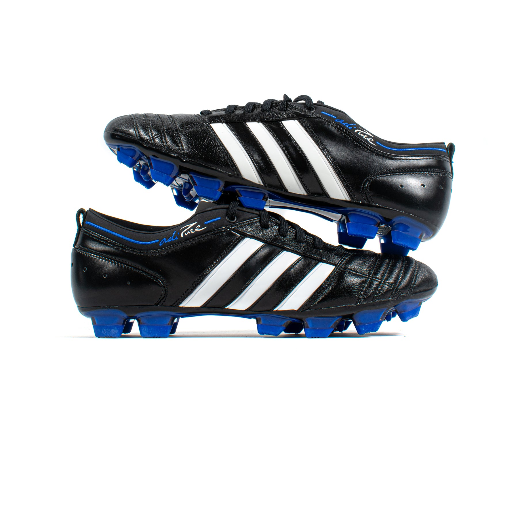 Adidas AdiPure II Black Blue FG – Classic Soccer Cleats
