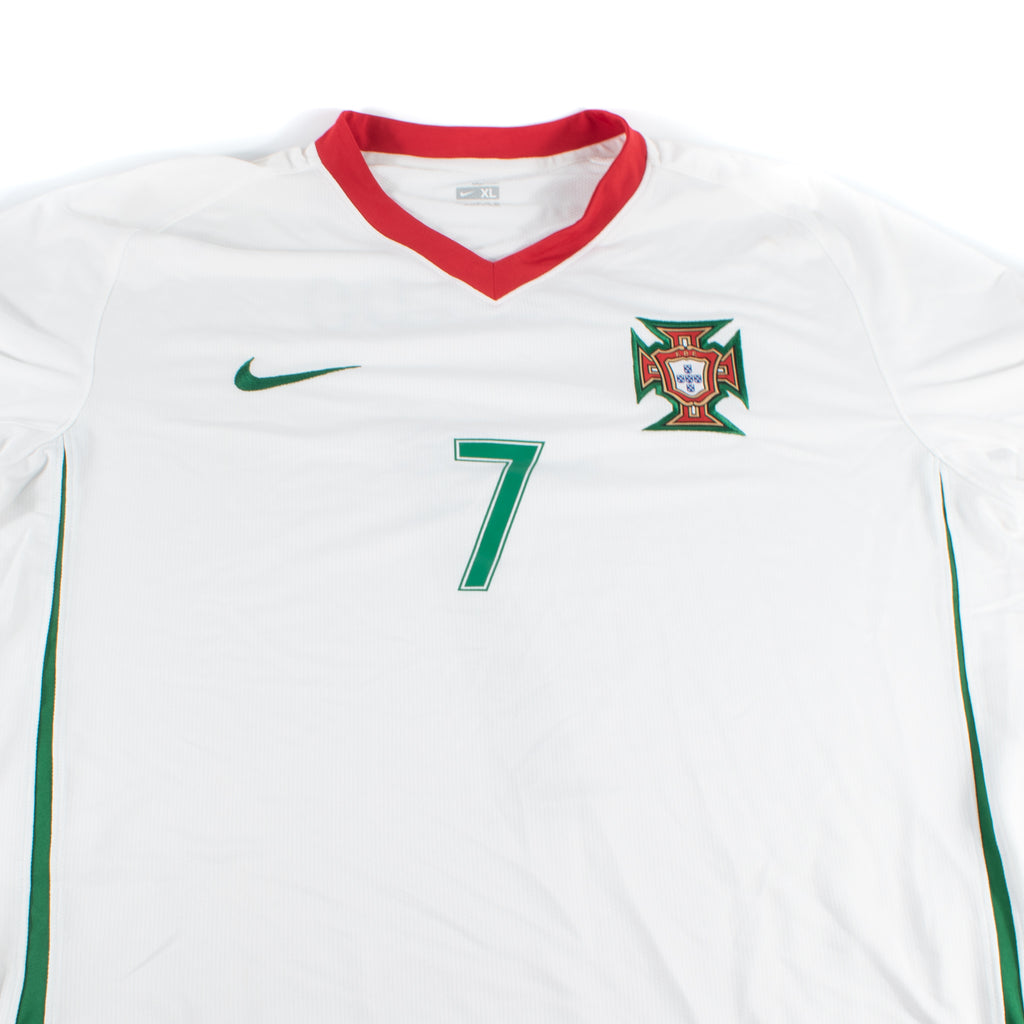 NIKE ポルトガル代表 C.RONALDO #17 2008 AWAY L 白 Cristiano Ronaldo Portugal 2008/2009 Away ORGINAL Nike