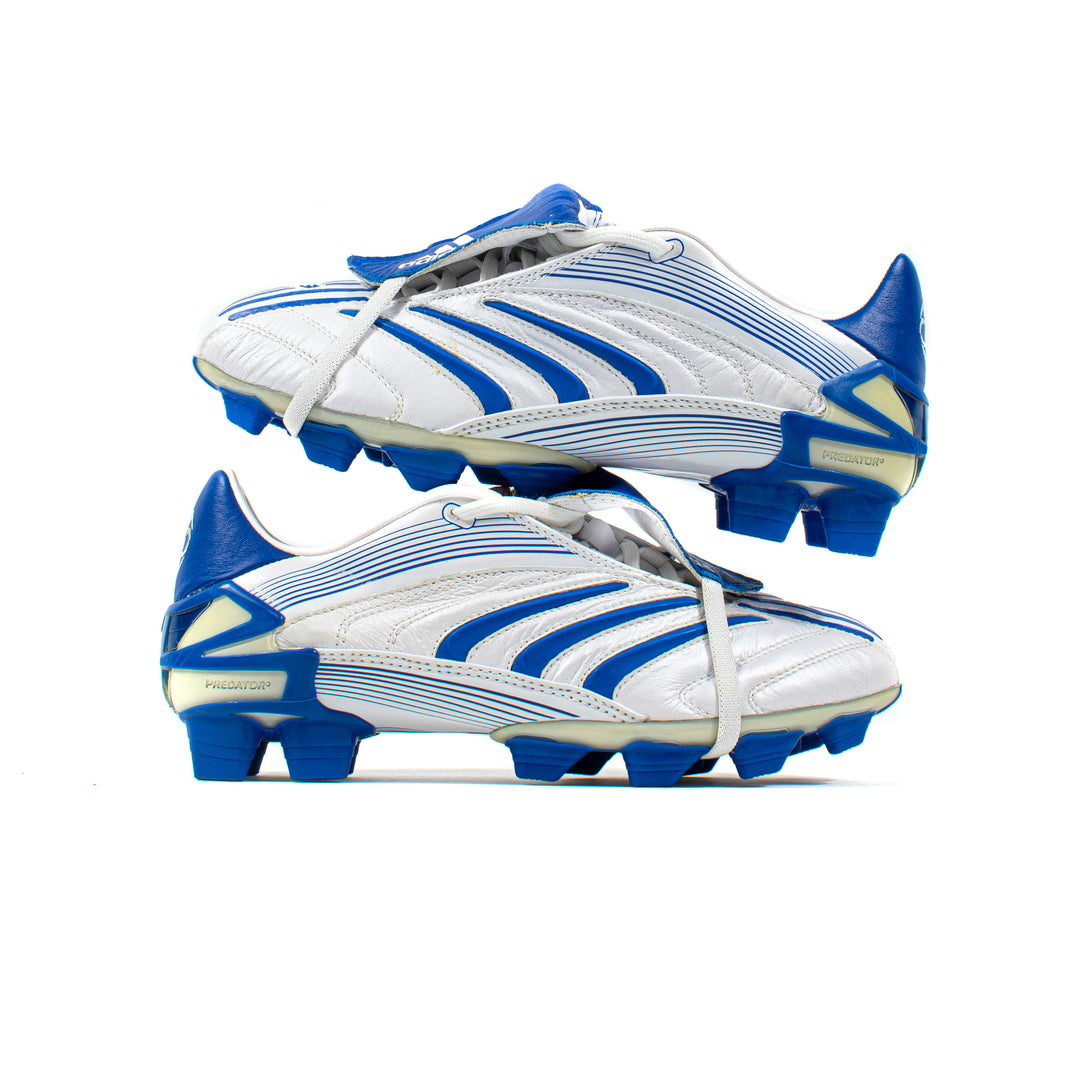 adidas Predator プレデターエリートAG ホワイト/ブルー Adidas Predator Absolute White Blue FG – Classic Soccer Cleats