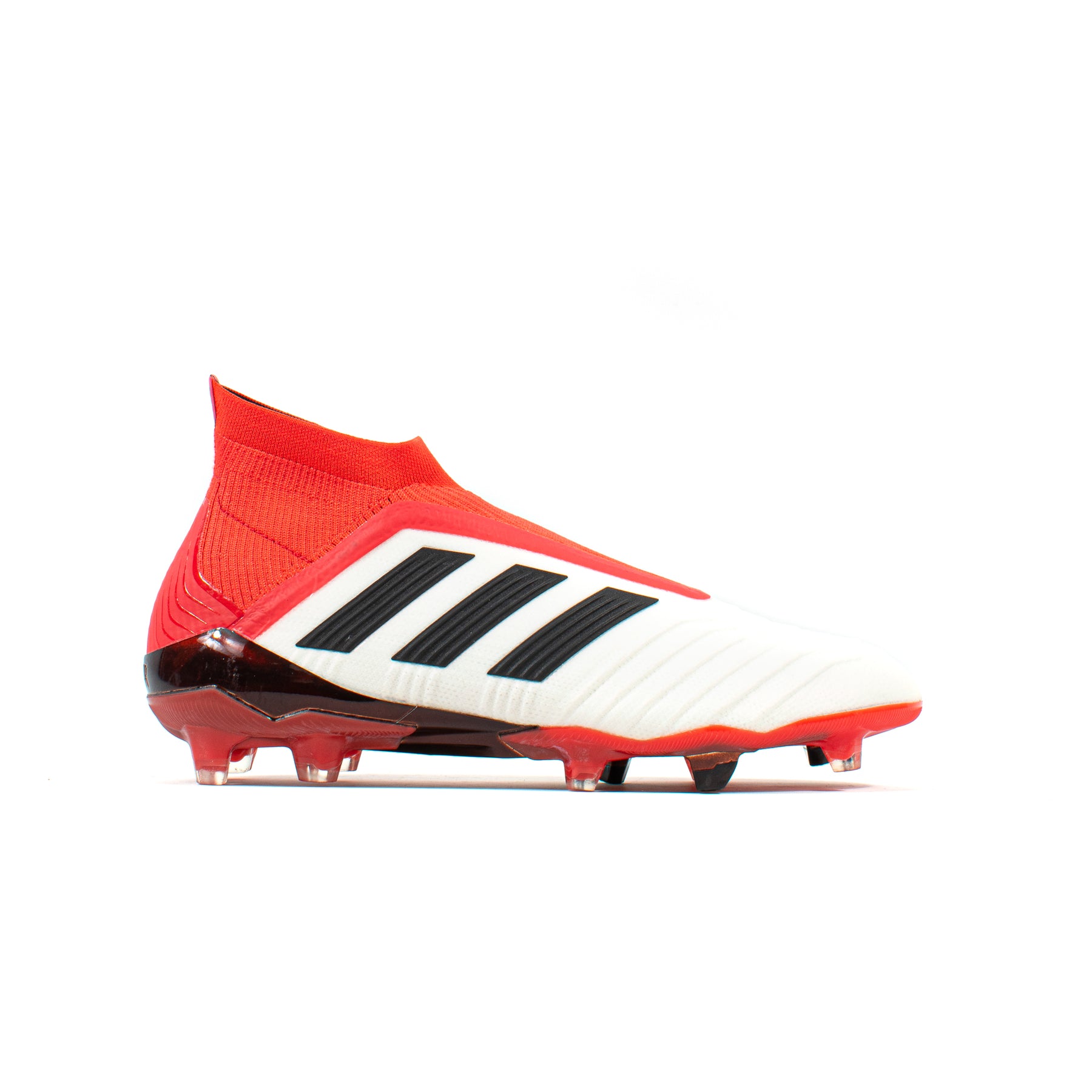 Adidas Predator 18+ White Red FG – Soccer Cleats