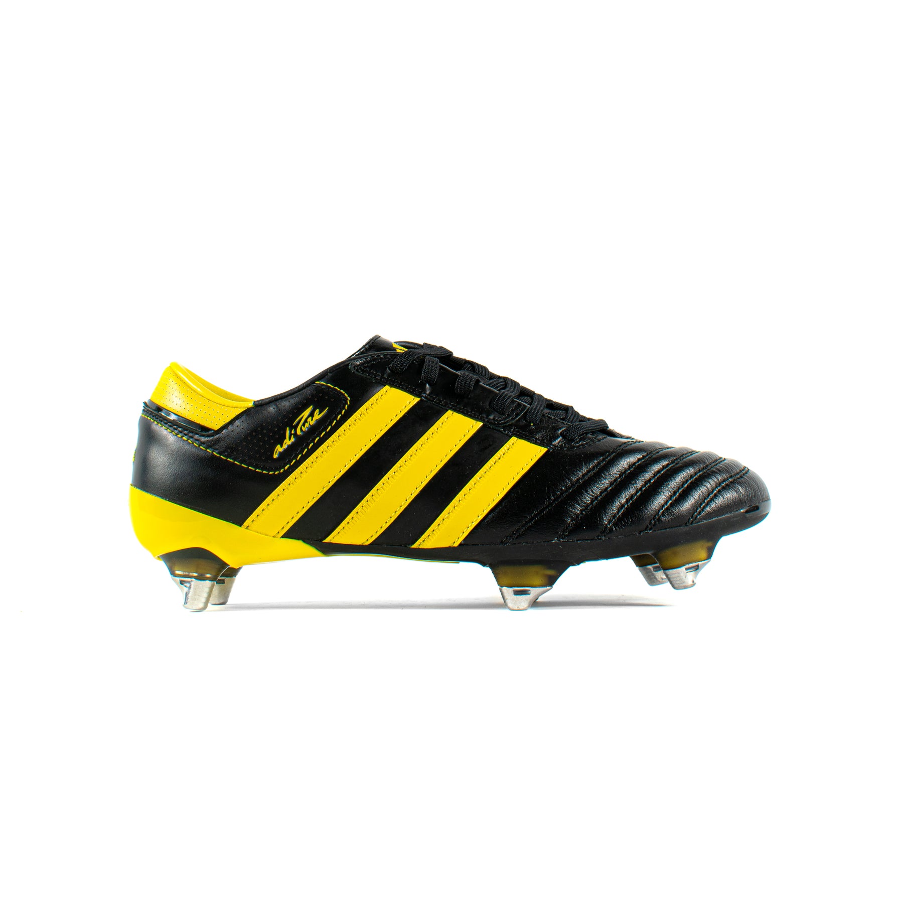 Adidas Adipure III Black Yellow SG â Classic Soccer Cleats