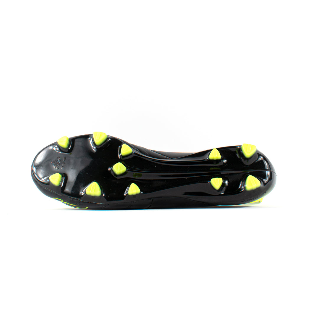 Adidas F50 Adizero Leather Black Green FG Classic Soccer Cleats