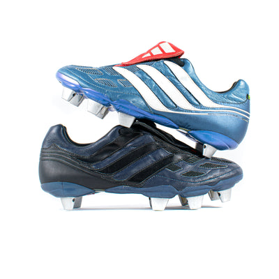 Adidas Predator Precision Prototype Black / Blue SG - Classic Soccer Cleats